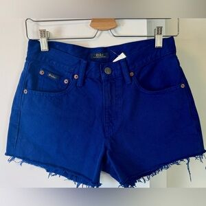 Polo by Ralph Lauren Women's Royal Blue Denim Jean Shorts
